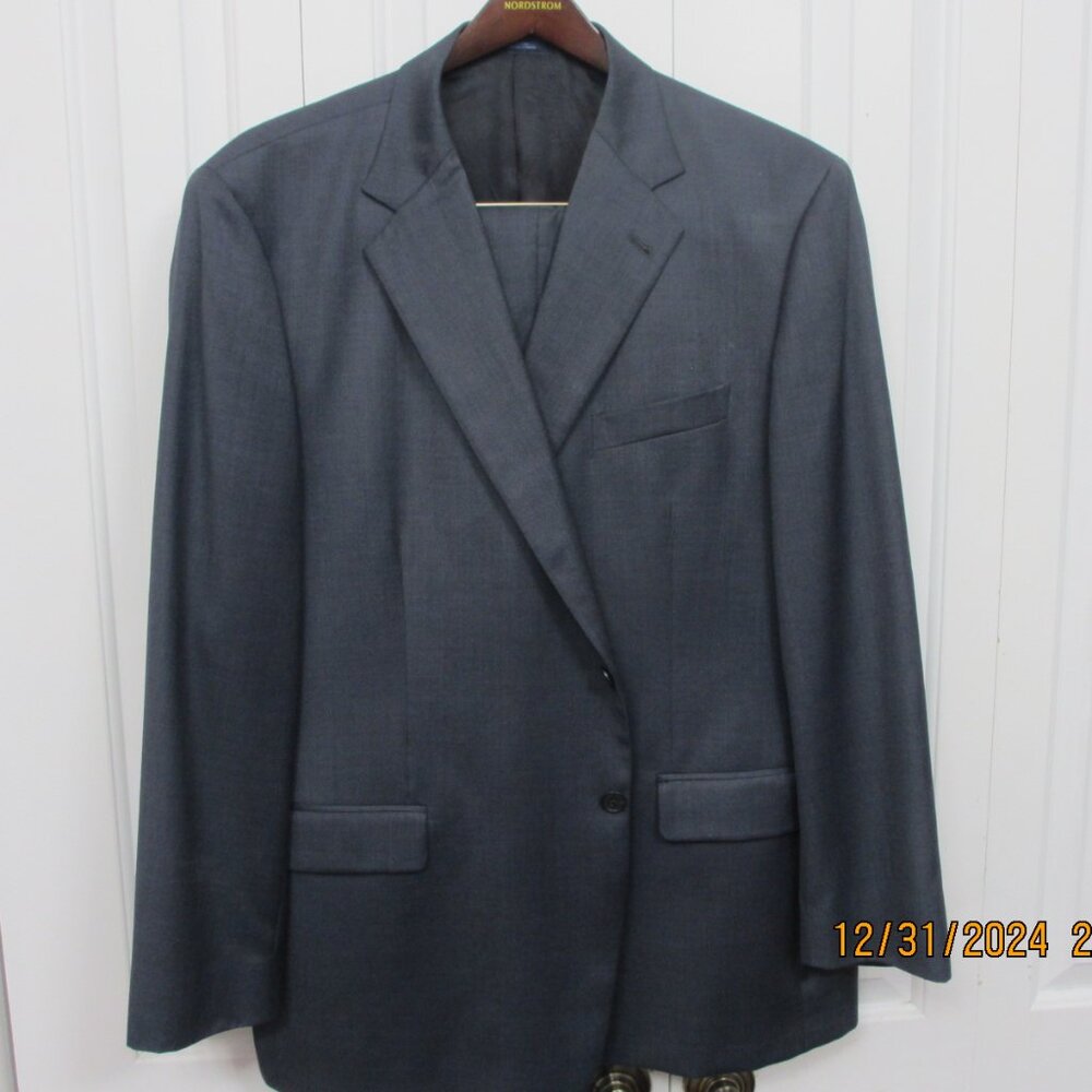 Nordstrom Joseph Abboud Medium Blue Suit 50R jacket, 44/30 pants